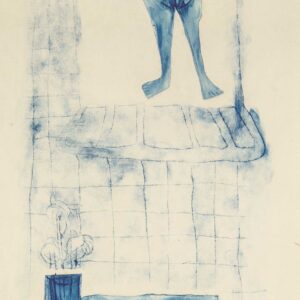 mujer azul